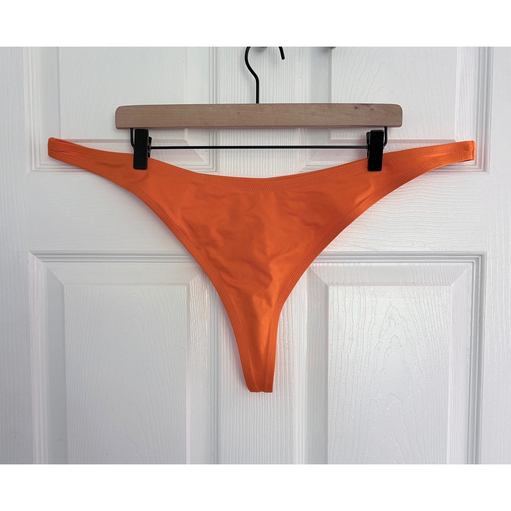 NEW SKIMS Recycled Swim Thong 4X Orange High Cut Bikini Bottom SW-THG-0782